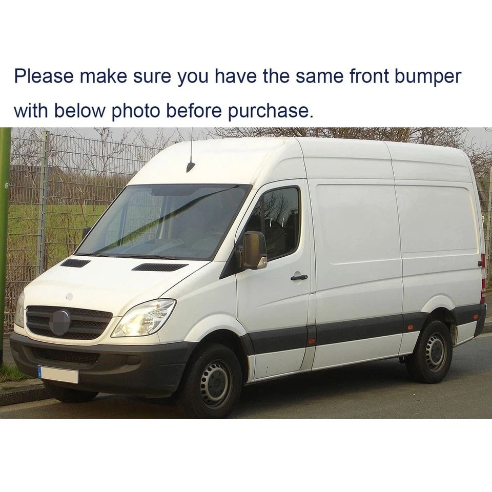 Fits 10-13 Mercedes Benz Sprinter 2500 W906 Front Grille Lower Cover Chrome - Image 3 of 4