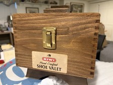Shoe Shine Box - Vintage KIWI - Shoe Valet - And Contents