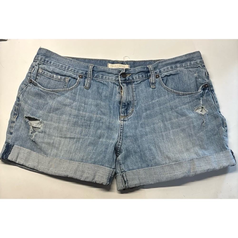 Bullhead Denim Jean Shorts (size 13) distressed