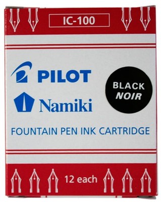PILOT Tintenpatronen Namiki für Füllhalter Capless schwarz (12 Patronen)