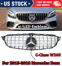 For Mercedes Benz C Class W205 C250 C300 Grill 2015-2018 Front Grille Wled Star For Mercedes Benz C Class W205 C250 C300 Grill 2015-2018 Front Grille Wled Star