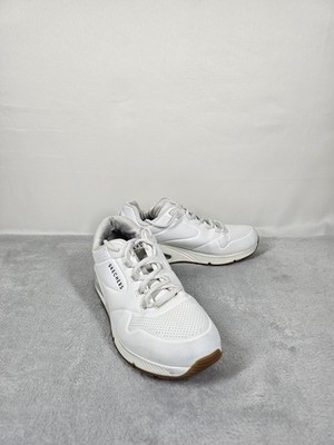 Skechers Lace Up Sneakers Uno Stand On Air White Women's Size 8