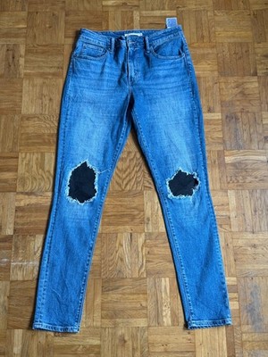 Levi's 721 High Rise Skinny   Reworked Patchwork Custom Style