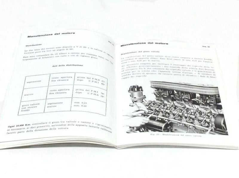 Reprinted Ferrari 250 GT/E Owners Manual Handbook (Italian)