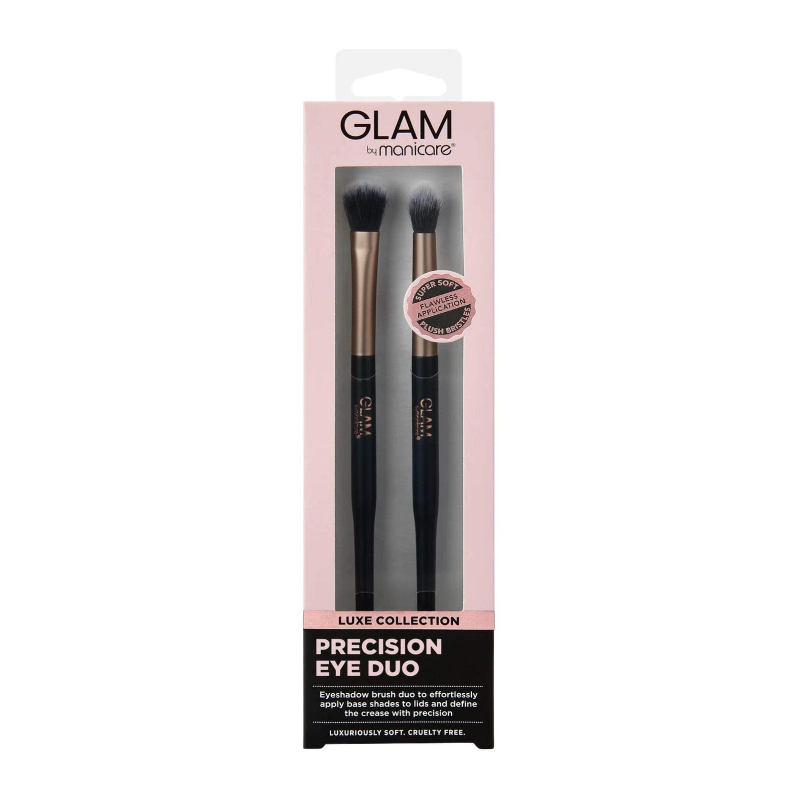 Manicare Precision Eye Duo Glam Luxe Collection Eyeshadow Brushes