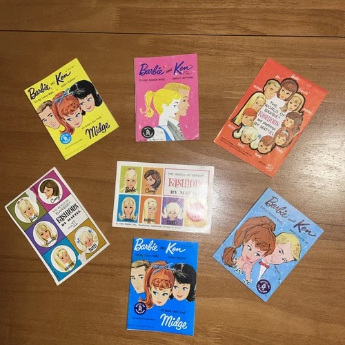 Vintage Original Barbie Ken Midge Books 1962 1963 1966 Lot etc Printed In Japan