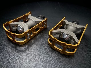 KKT Lightning LMX Pedals Gold Original 80s NOS BMX Oldschool