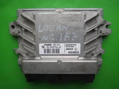 ECU Engine Control Unit Dacia Logan 1.4 8200483732 S110140011A EMS3132