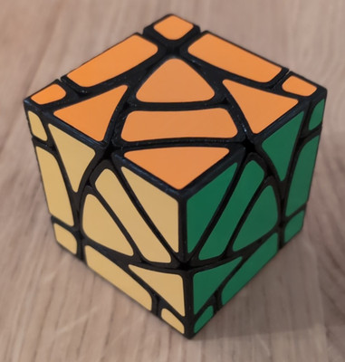 Individueller 3D-gedruckter Cubic Meteor Madness Twisty Puzzle Würfel - Durcheinander - Beklebt
