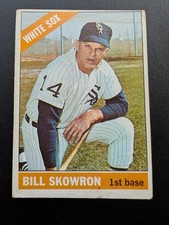 1966 TOPPS BASEBALL CARD HIGH SP #590 BILL SKOWRON CHICAGO WHITE SOX VG/EX LOOK