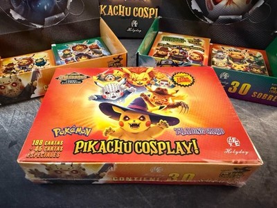 PIKACHU COSPLAY! Halloween Pokémon Fan Art Sealed Box 30 Packs New