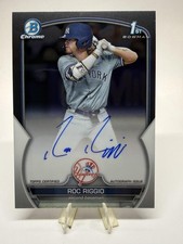 2023 Bowman Draft #CDA-RR Roc Riggio Chrome Prospect Autographs AU