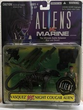 Aliens Película Vs. Marine Vasquez Vs. Night Cougar Alien 5" Kenner KB Juguetes ¡LEER!