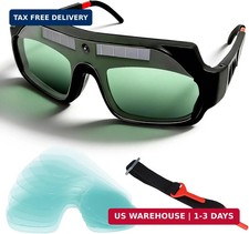 Auto Darkening Welding Goggles, True Color Solar Powered Welding Glasses with Ad