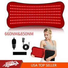 210 LEDs 660nm 850nm Near Infrared Red Light Therapy Waist Wrap Belt Pain Relief