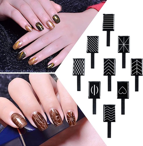 11 Piece Magnet Nail Art Polish Tool Set, Cat Eye Gel Polish 3d Gel Nails Cat 3d - Picture 7 of 9