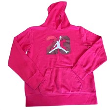 Air Jordan Hoodie Boys XL Red Jumpman 23 Graphic Fleece Pullover Sweatshirt
