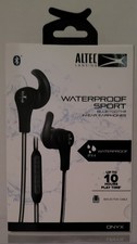 ALTEC LANSING WATERPROOF SPORT Bluetooth Earphones SWEATPROOF Black/Gray - NEW