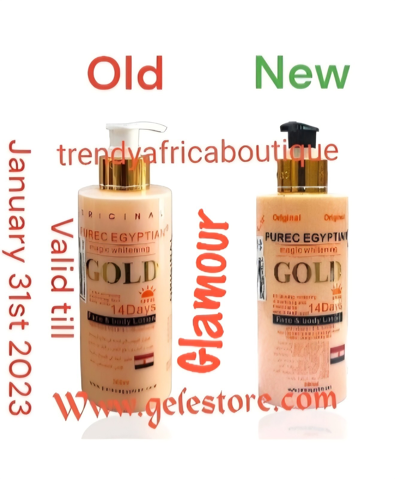 2pcs. New Pure gyptian gold serum & body lotion  combo👌 ALL SKIN TYPES