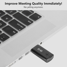 USB Microphone for Laptop Desktop High Sensitivity Clear Call Plug Play Cordless