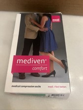 mediven comfort for women, 20-30 mmHg, Calf High Compression Stockings Ebony VII