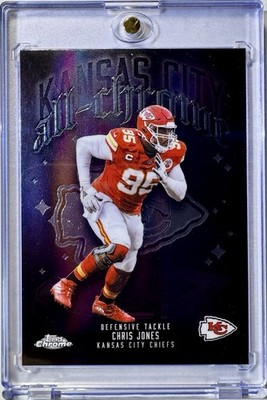CHRIS JONES RARE TOPPS CHROME ALL CHROME INSERT INVESTMENT CARD KC