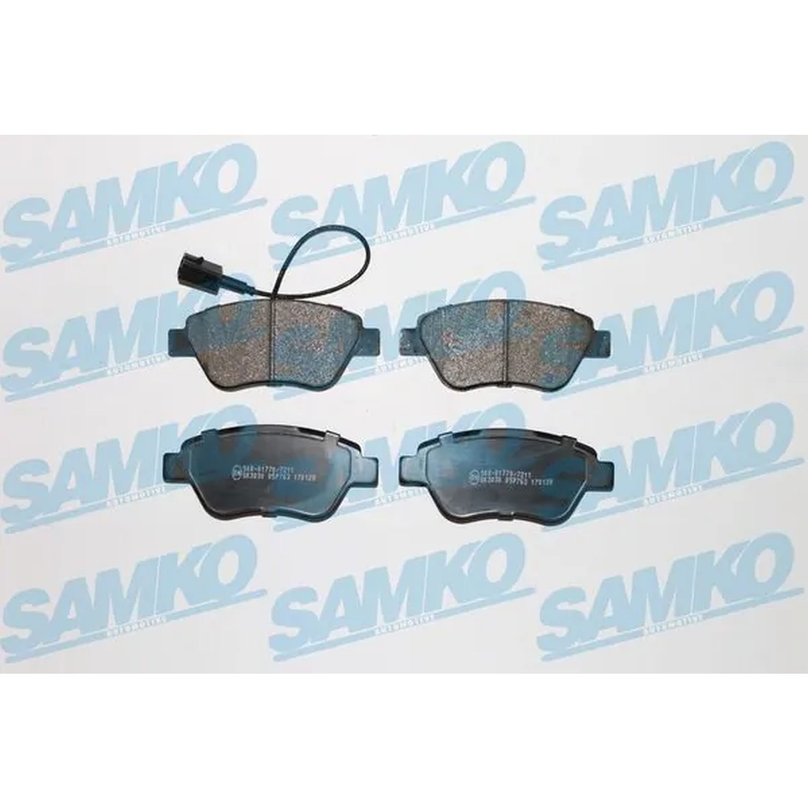 1x ORIGINAL® SAMKO Bremsbelagsatz, Scheibenbremse Vorne für Fiat GRANDE PUNTO
