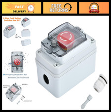 Waterproof Emergency Stop Button Box 660V 10A - Outdoor E-Stop Switch IP67