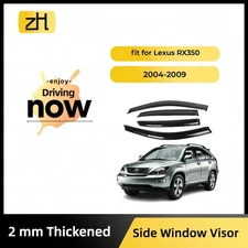Fits Lexus RX350 2004-2009 Acrylic Side Window Visor Sun Rain Deflector Guard