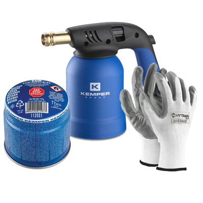 KEMPER Gasschlauchbrenner Lötbrenner + 1 Lötpatrone Oxidflamme