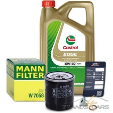 MANN ÖLFILTER+5L CASTROL EDGE 0W-40 FÜR FIAT DUCATO 230 2.0 244 2.0