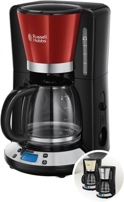 Russell Hobbs Colours+ Digitale Filterkaffeemaschine   Rot (24031-56) Neu & OVP
