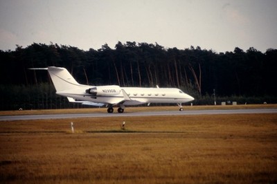 Dia N299DB Gulfstream Aerospace 25.09.1991 FRA 35mm gerahmt OP-L10-70