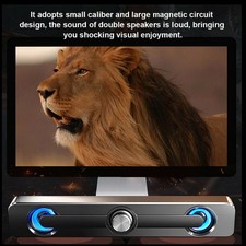 For Computer TV PC Laptop Wired/Wireless Speaker Soundbar Stereo Bass Subwoofer
