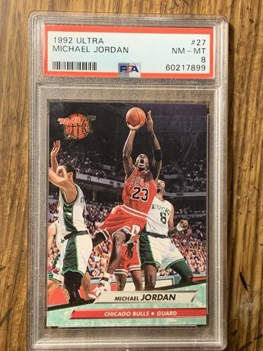 Fleer Ultra 1992-93 Michael Jordan #27 PSA 8 Chicago Bulls Basketball Card