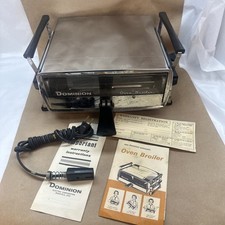 Vintage Dominion Oven Broiler Broil & Toast Bake & Roast W/ Manual WORKS