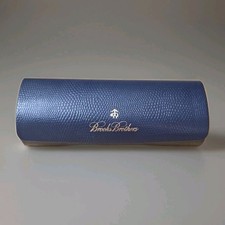 Brooks Brothers GATTO Magnetic Hard Shell Eyeglasses Case Eyewear Dark Blue Navy
