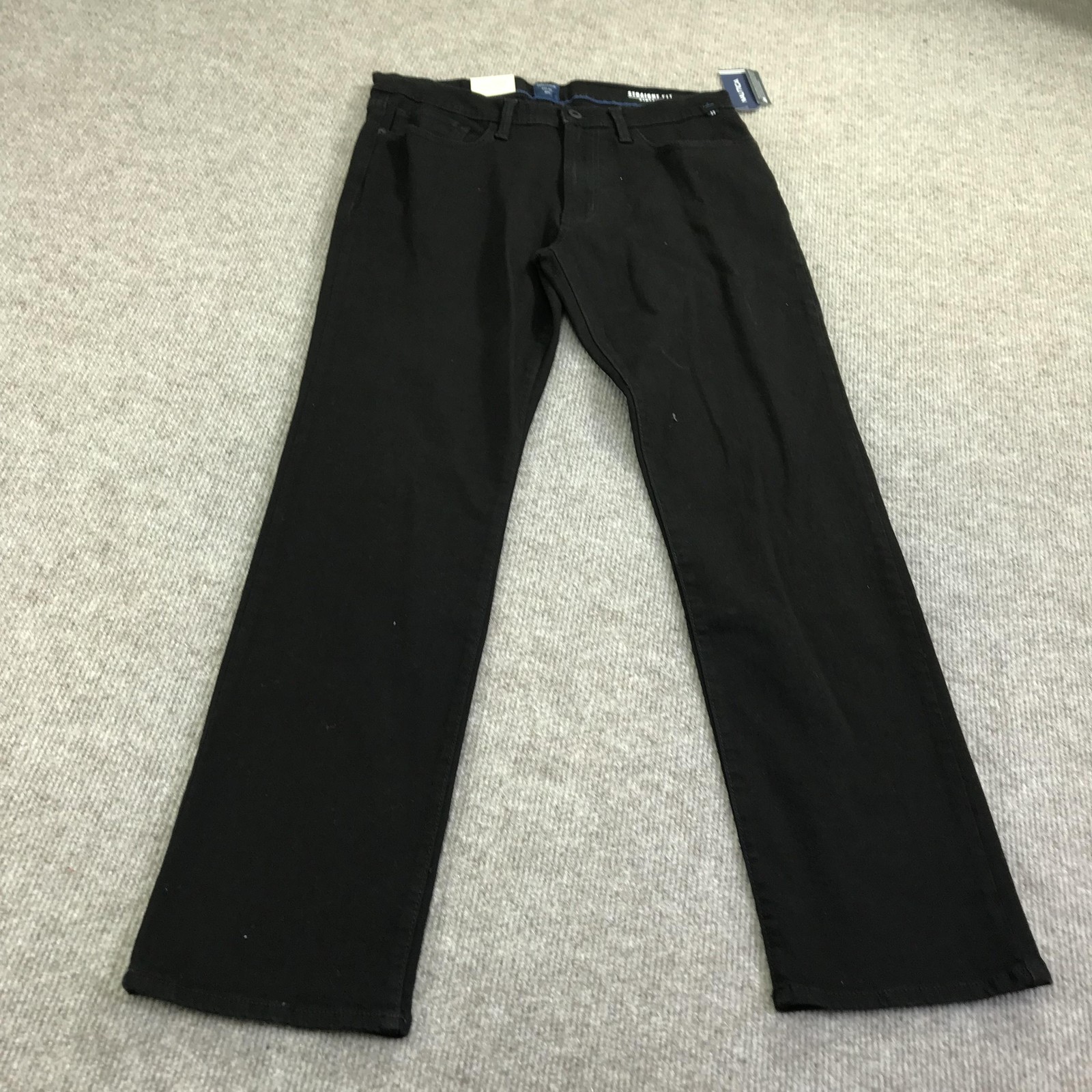 S 32x32 Black Denim Straight Fit Stretch Nautica Denim Rp830