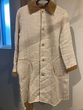USED KAPITAL LINEN WOOL BLEND LONG COAT GOOD