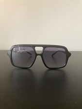 Large Acetate Frame Retro Aviator Sunglasses  80976 Black