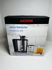 Aicook GS-336 Juice Extractor Used Once Stainless Steel With Box Works Great