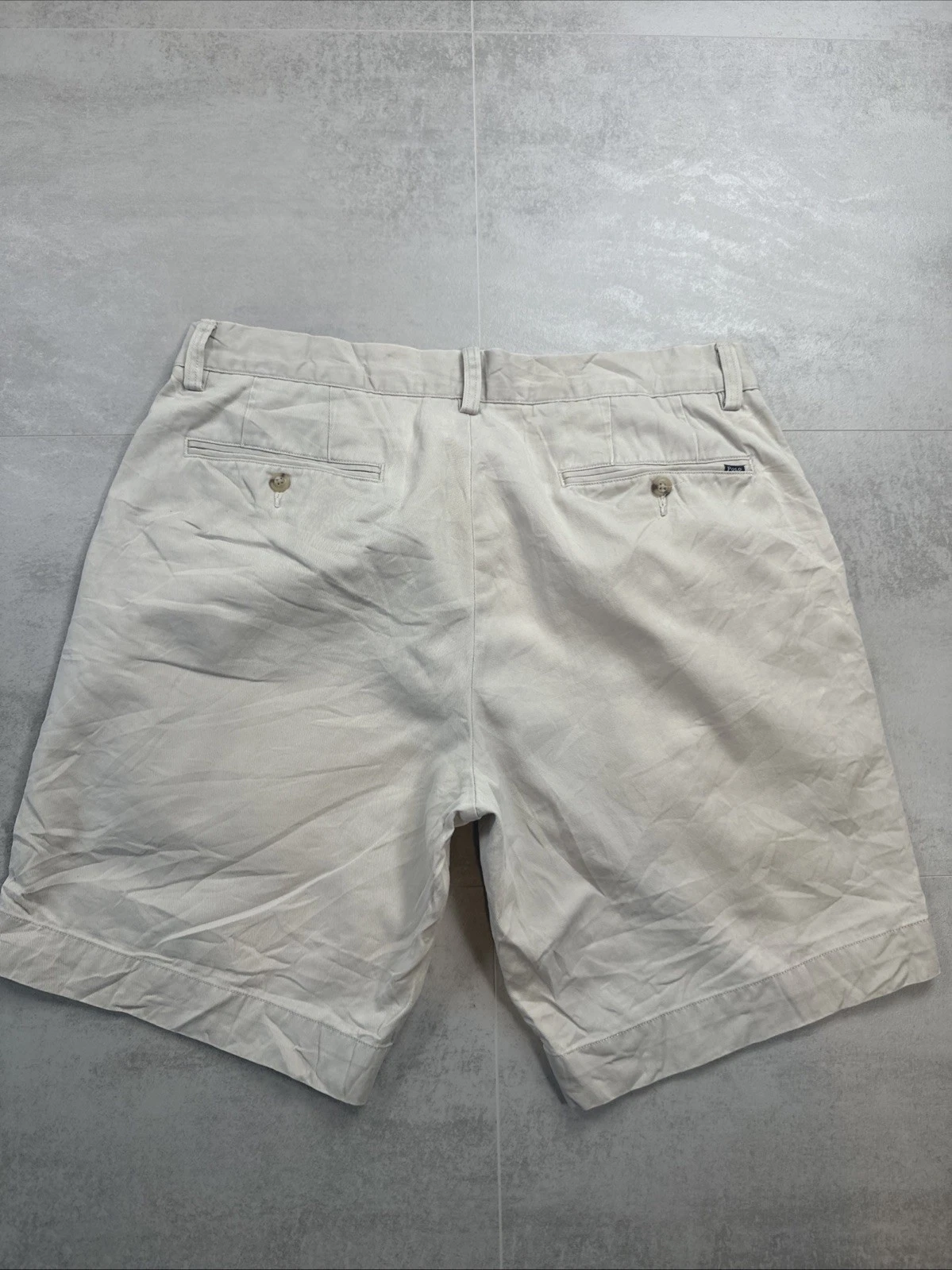 Polo Ralph Lauren Cream Cotton Men’s Classic Fit 9” Shorts W34
Opens in a new window or tab