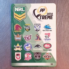2016 NRL Xtreme Emblem Logo Card #193