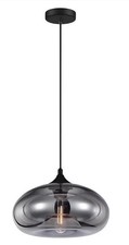 Image of HJXDtech Pendant Light with 28cm Glass Lampsahde, Industrial Vintage Loft Bar
