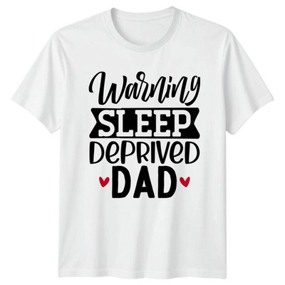 Warnung Schlafentzug Papa Herren T-Shirt Neu Eltern Vaterschaft Vatertag