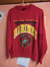 Vintage Usmc United States Marines Crewneck Sweatshirt Size XL Bulldog