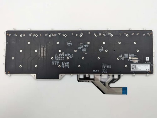 GENUINE Dell FRENCH Keyboard Alienware M17 R2 R3 R4 Area 51m R2 |FDV05 NSK-QHDBC - Picture 3 of 4