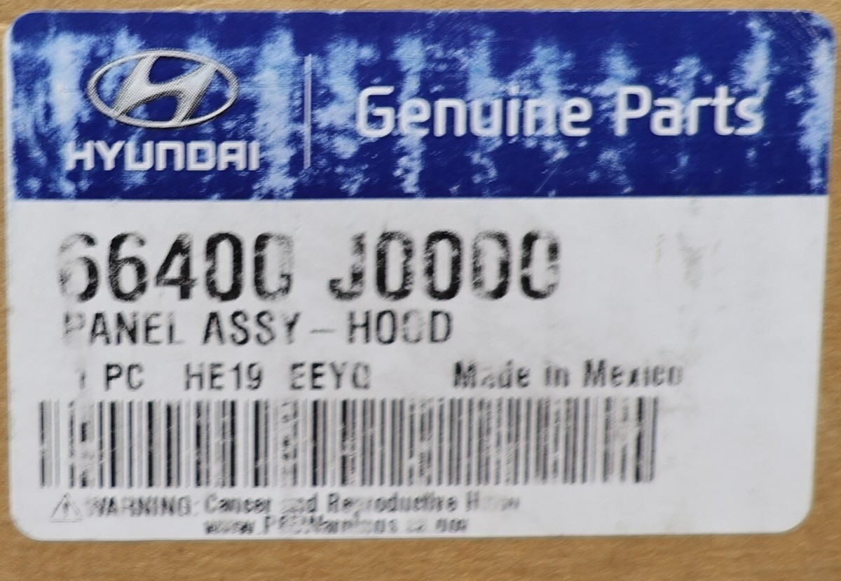 NEW OEM Hood Panel Assembly 66400J0000 for Hyundai Accent 2018