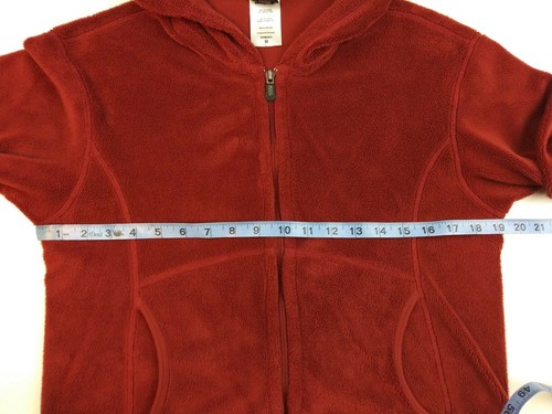 PATAGONIA RHYTHM Womens Sz Small Burgundy Red Full Zip Hoodie Yoga Fleece Jacket - Afbeelding 3 van 10