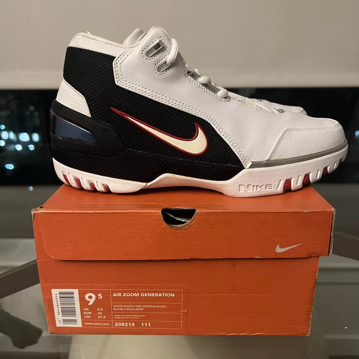 Nike Air Zoom Generation 2003 LeBron James OG AZG Size 9.5 308214-111 Vintage